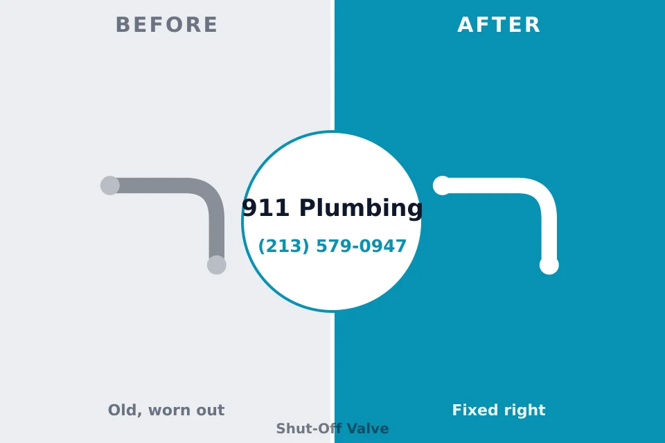 Before and after: plumbing repair Cleves, OH